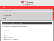 Tablet Screenshot of beka-gmbh.com